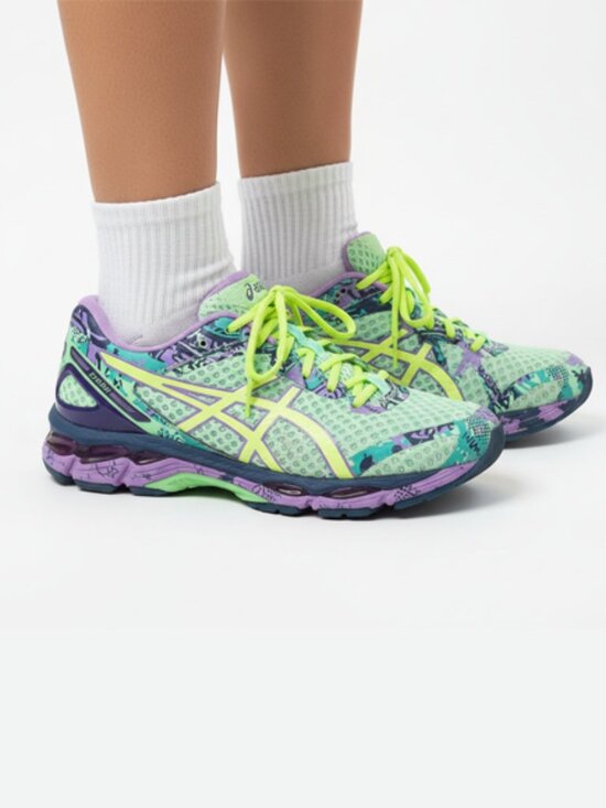 Asics Shoes - Asics GEL-Nimbus Dynamic Duomax Running Shoes T676N Purple Neon Yellow sz: 9